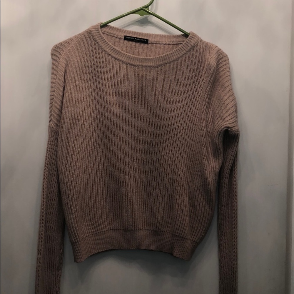 pink brandy melville sweater